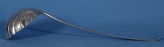 A George III Irish silver soup ladle, by Michael Keating, length 330mm Weight 5.3oz/167grms